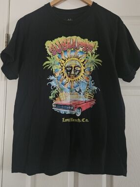 Sublime Long Beach, CA Graphic Tee - Black Large